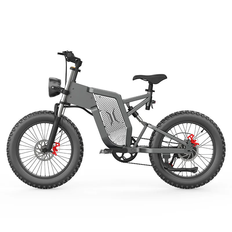 EKX X20 Electric Bicycle 35AH 2000W 48V Adult Mountain Ebike 20 Inch Mountain Moped Men's Road Hydraulic Oil Brake Electric Bike