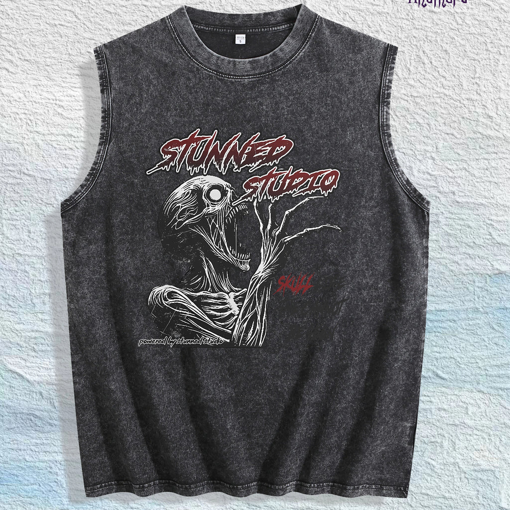 Antihero Stunned Studio Skull Tank Top 100% Cotton US Warehouse 7 Colors