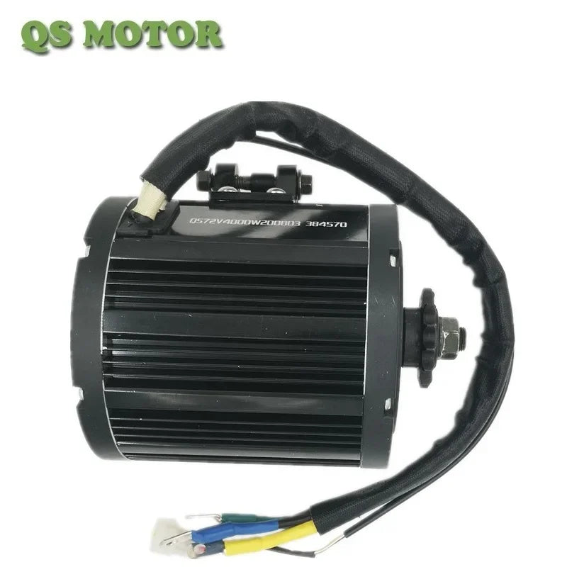 QS 138 90H 4000W IE 1 Efficiency Permanent Magnet Brushless Mid-Drive Train Motor for Electric Motorcycle Moped Vehicle Dirt