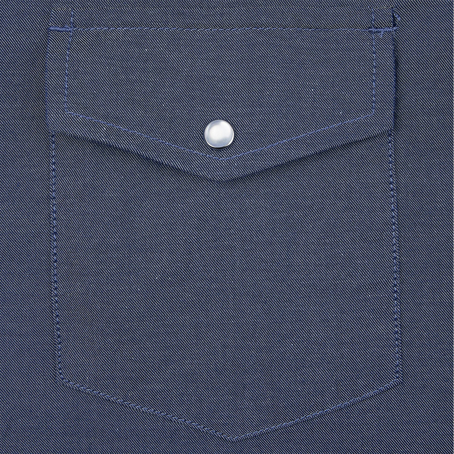 Mens Denim Western Cowboy Causal Pearl Snap Button up Short Sleeve Regular Fit Shirts