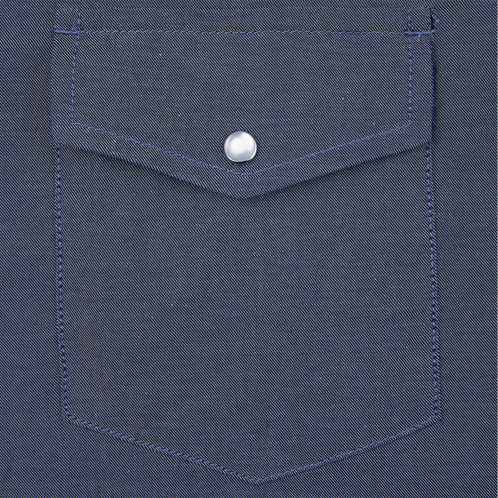 Mens Denim Western Cowboy Causal Pearl Snap Button up Short Sleeve Regular Fit Shirts