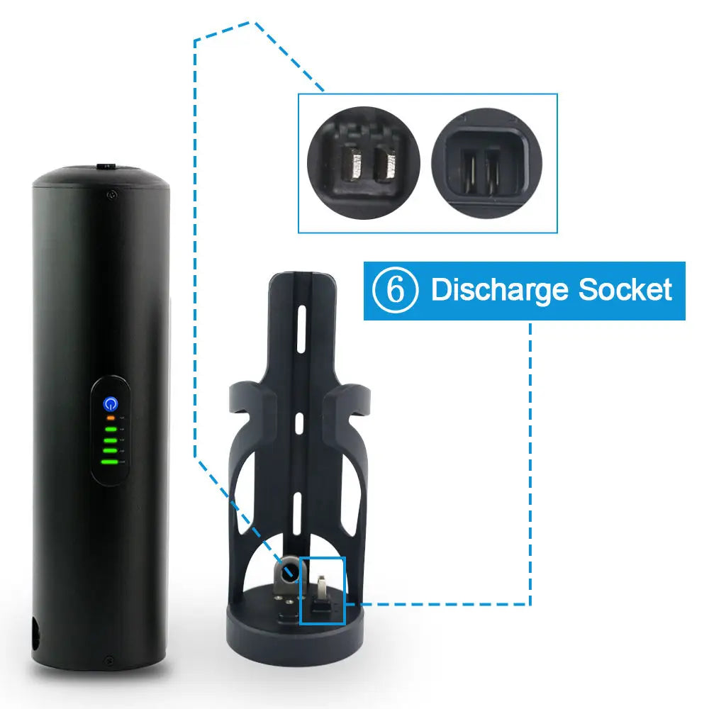 24V 36V 48V 7Ah 8Ah 9Ah 10Ah Water Bottle Style E-bike Battery With LED Indicator Lock for Folding Bike Small Electric Moped