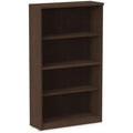 Alera Valencia Series Four-Shelf Music Bookcase Espresso Finish Bedroom Study Room Hospital Use Door Mount Living Room 32.48W X
