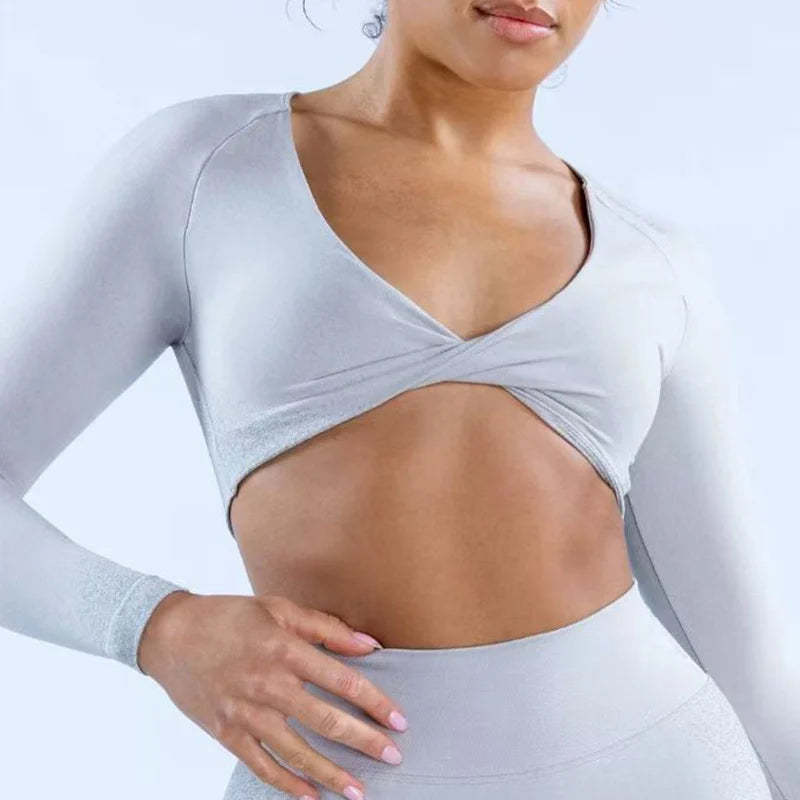Ignite Gym Femme Jersey Mujer Running Long Sleeve Yoga Shirts Sport Top Fitness Clothes Wear for Women