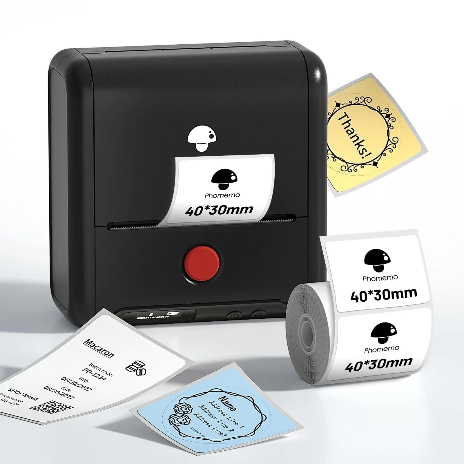 Phomemo M110 M221 M220 M120 Label Maker Multifuntional Mini Label Printer Bluetooth Thermal Printer Inkless for Small Business