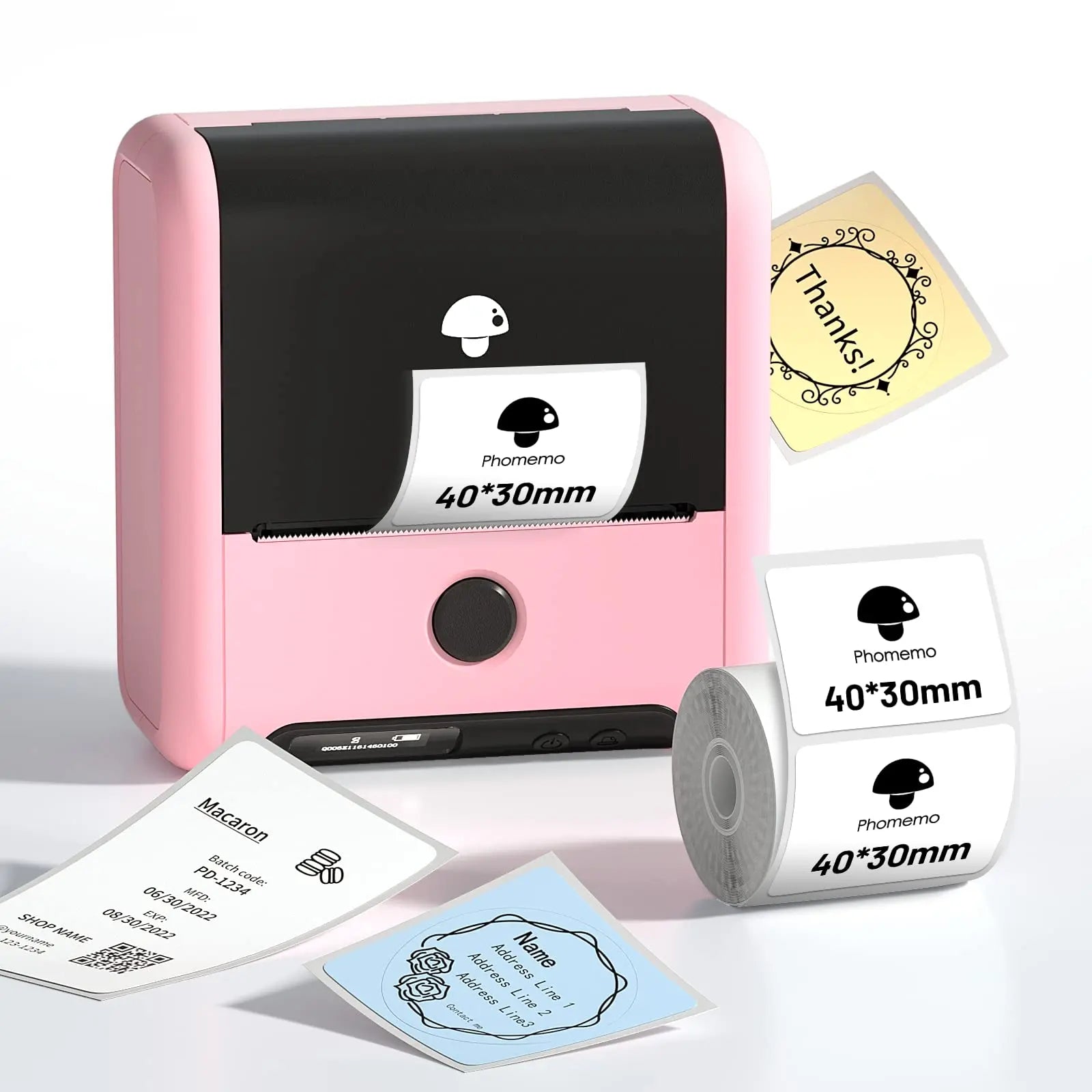 Phomemo M110 M221 M220 M120 Label Maker Multifuntional Mini Label Printer Bluetooth Thermal Printer Inkless for Small Business