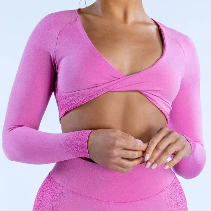 Ignite Gym Femme Jersey Mujer Running Long Sleeve Yoga Shirts Sport Top Fitness Clothes Wear for Women