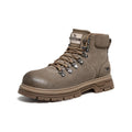 GOLDEN CAMEL Men's Winter Work Boots Waterproof Anti-slip Warm Plus Velvet Thick-soled Hiking Shoes for Men High-top Climbing