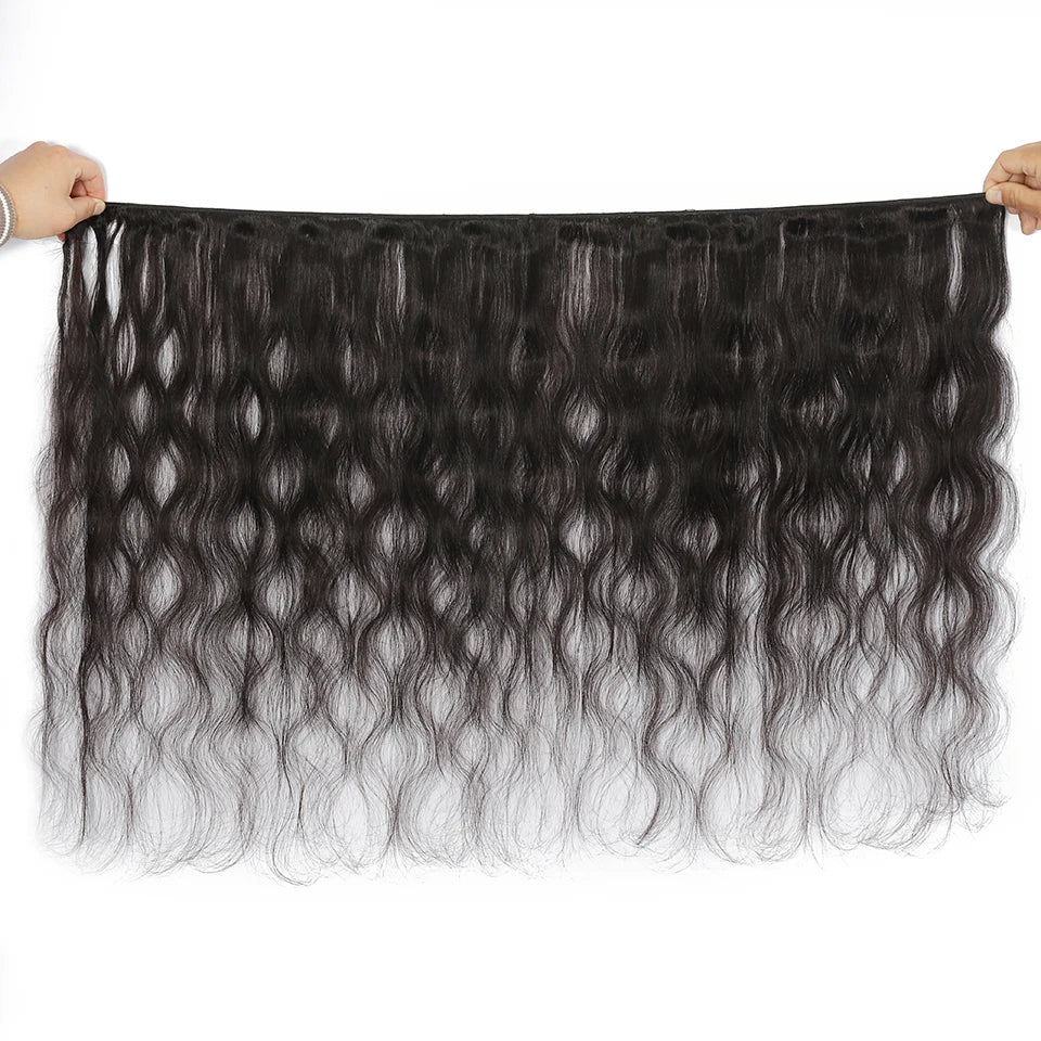 Body Wave Bundles Human Hair Indian Hair Weave Bundles 1/3/4 Pcs Bundles Natural Black 10-30 Inch Remy Hair Extensions Tissage