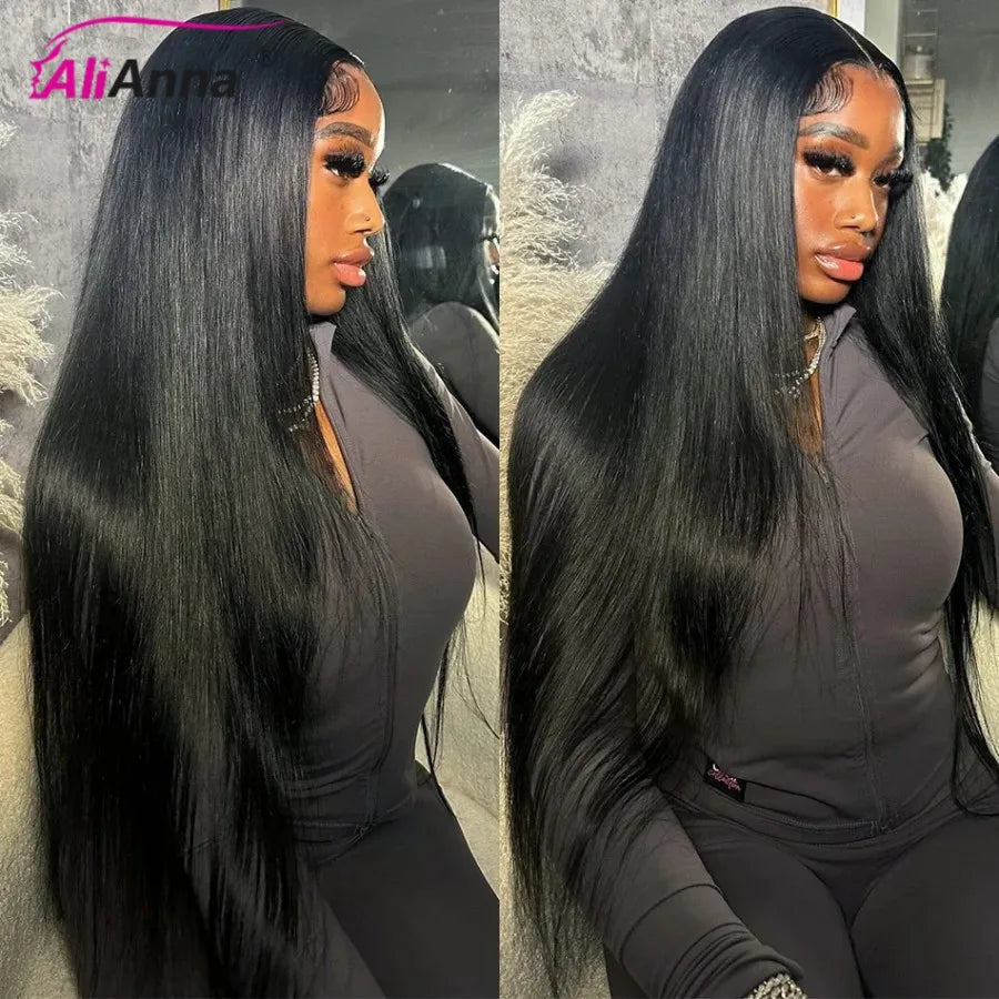 Straight Human Hair Bundles 10A Raw Hair Bundles 100% Human Hair Extensions Natural Black Brazilian Hair Weave Bundles for Women 20 22 24 Inch Bundle Deals Fast Shipping 1/3/4 Pcs Bundles 40 Inch Natural Black No Shedding