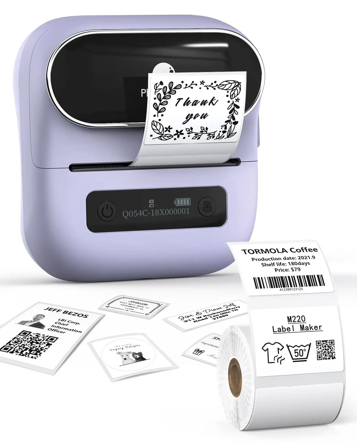 Phomemo M110 M221 M220 M120 Label Maker Multifuntional Mini Label Printer Bluetooth Thermal Printer Inkless for Small Business