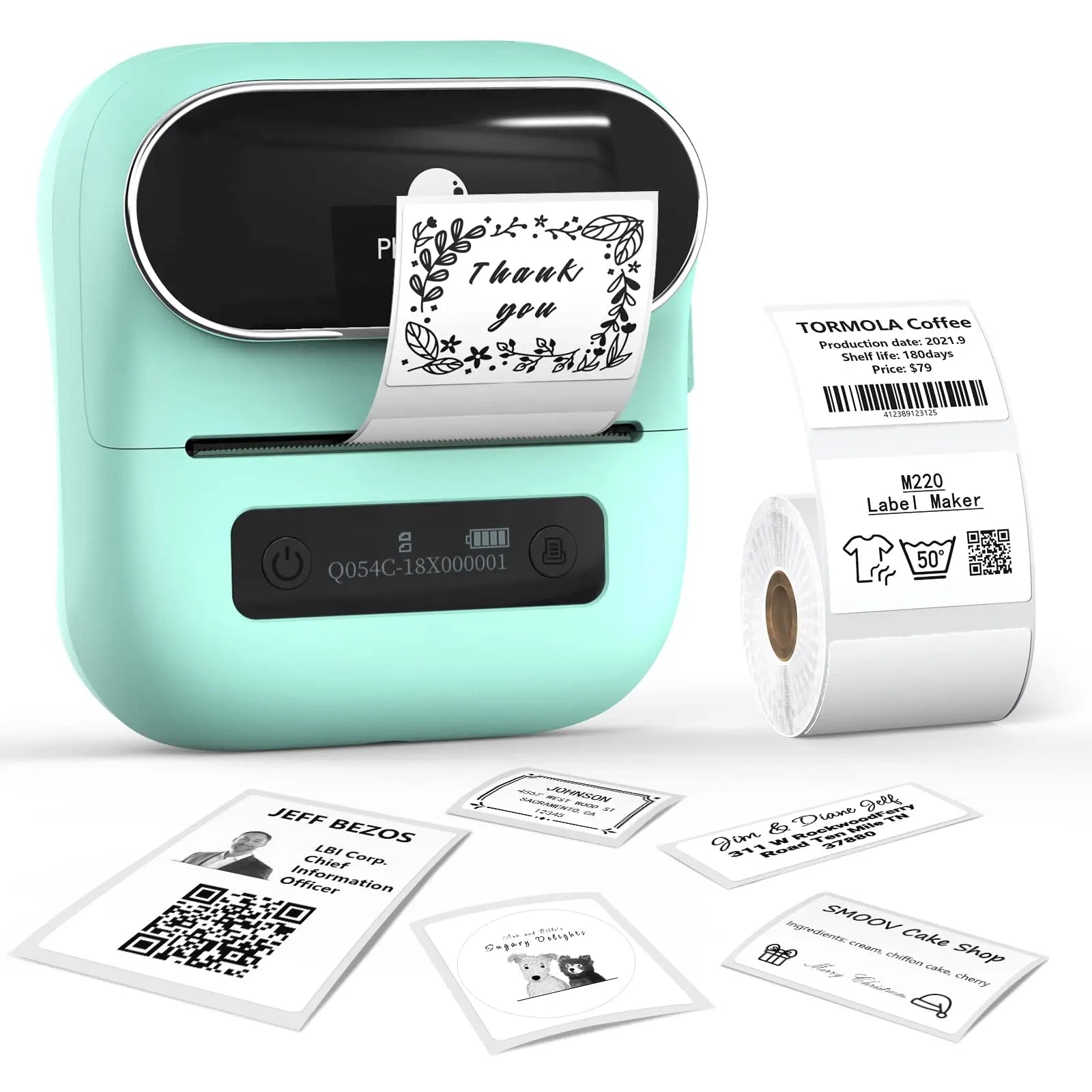 Phomemo M110 M221 M220 M120 Label Maker Multifuntional Mini Label Printer Bluetooth Thermal Printer Inkless for Small Business