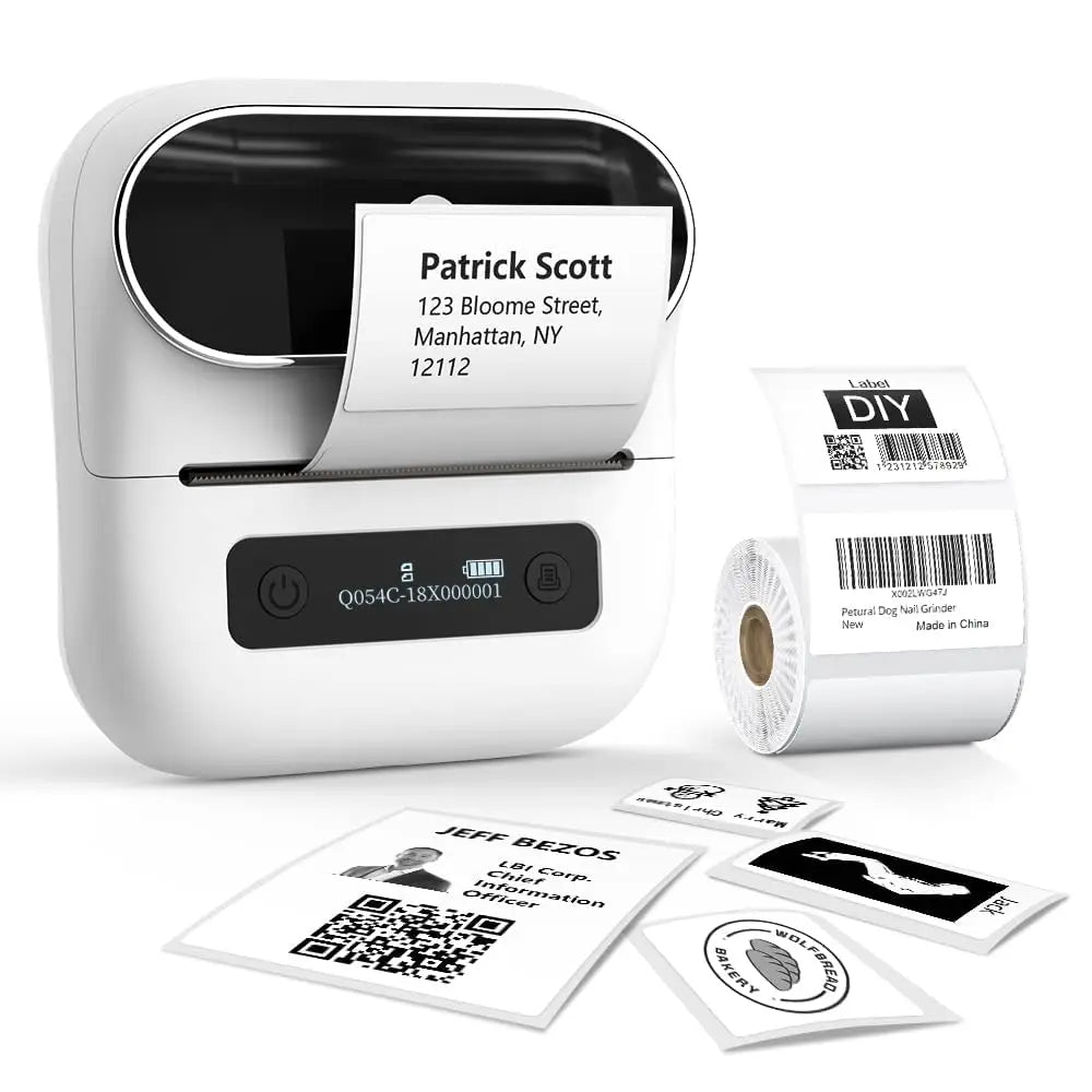 Phomemo M110 M221 M220 M120 Label Maker Multifuntional Mini Label Printer Bluetooth Thermal Printer Inkless for Small Business