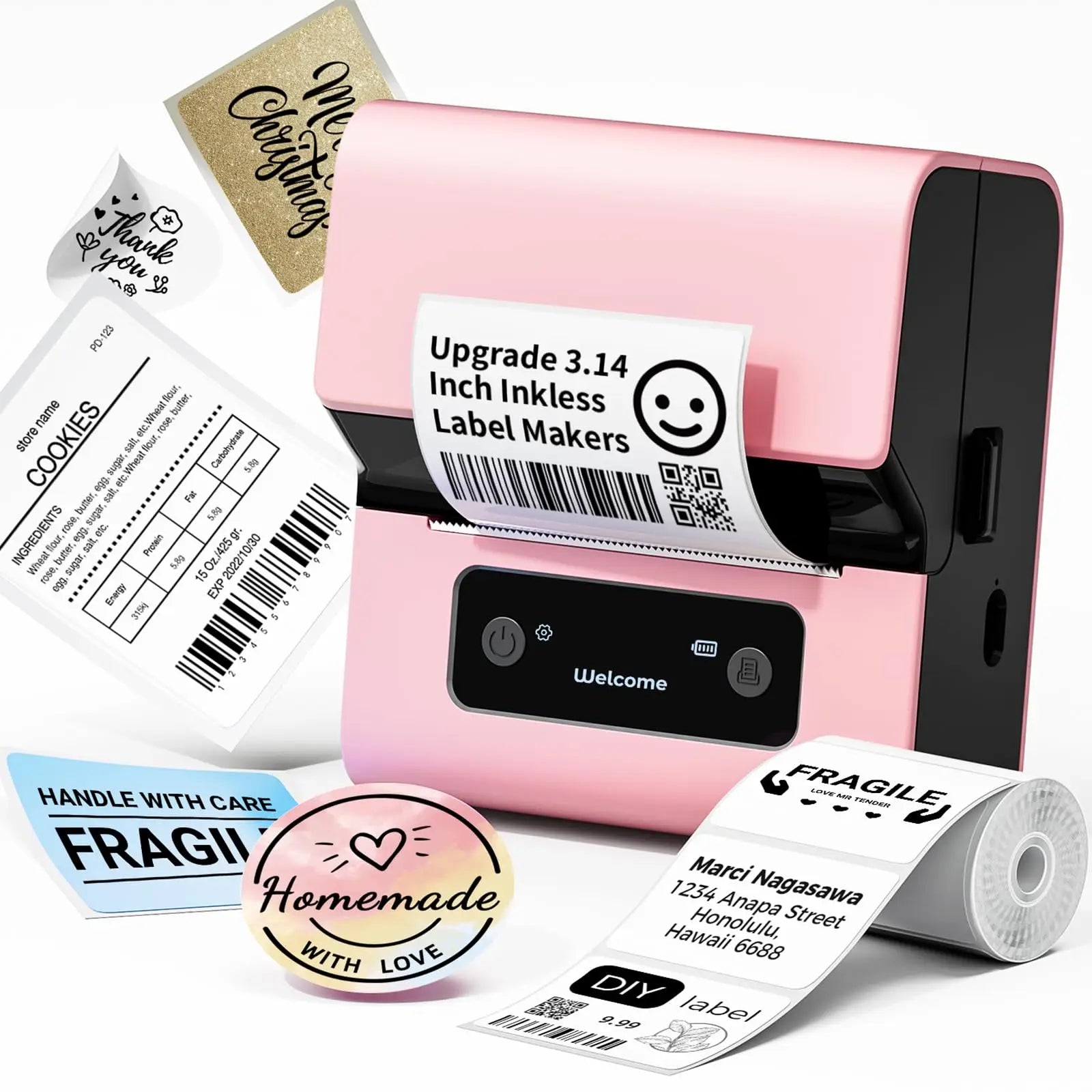 Phomemo M110 M221 M220 M120 Label Maker Multifuntional Mini Label Printer Bluetooth Thermal Printer Inkless for Small Business